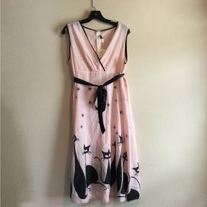Fancyqube mid century cats dress (1548)